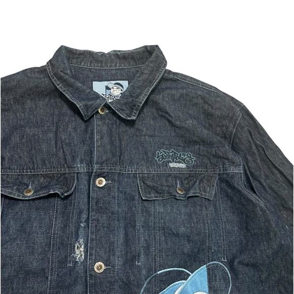 Southpole Vintage Y2K Graffiti Homie Embroidered Denim Jacket - Picture 4 of 7